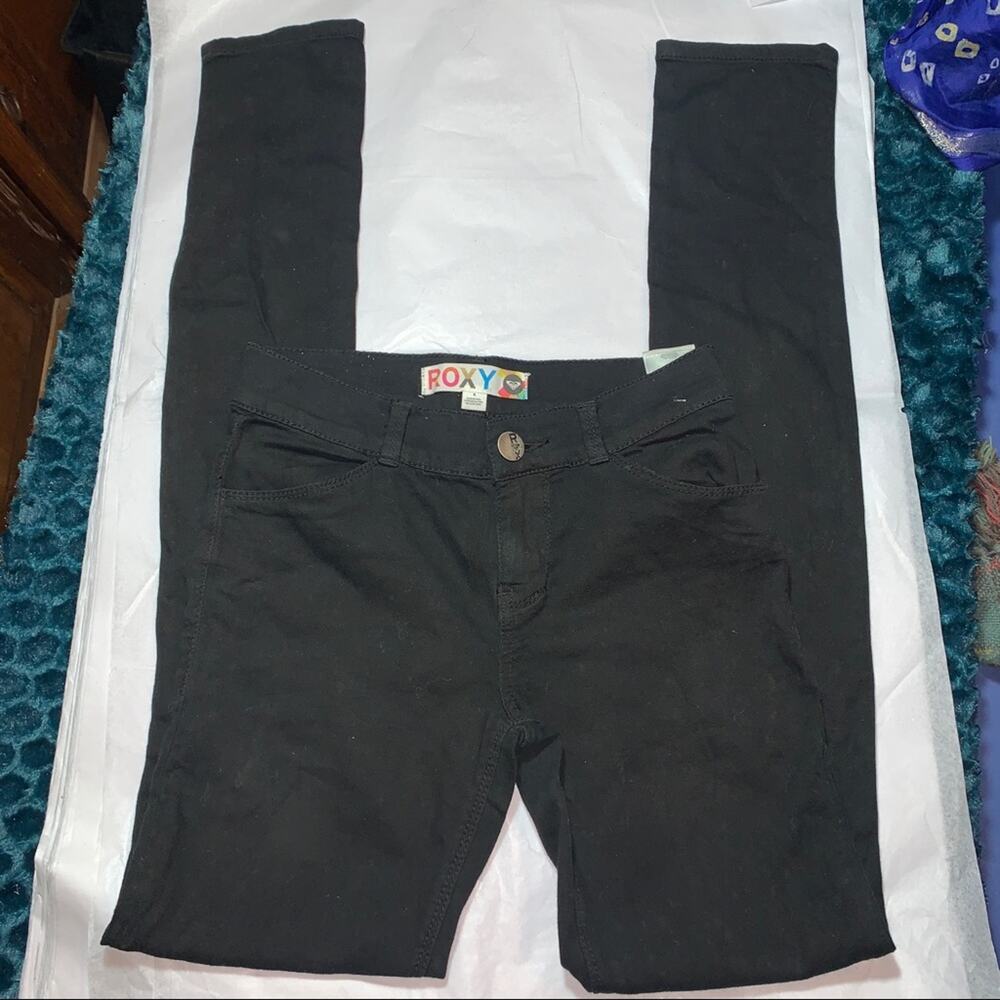 ROXY BLACK COTTON STRETCH JEANS 1